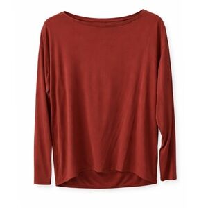 Lululemon Boatneck Performance Top in Brick